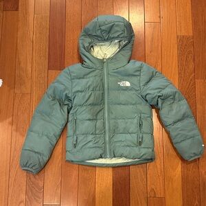 The North Face Quilted Hooded Puffer Jacket - Sage